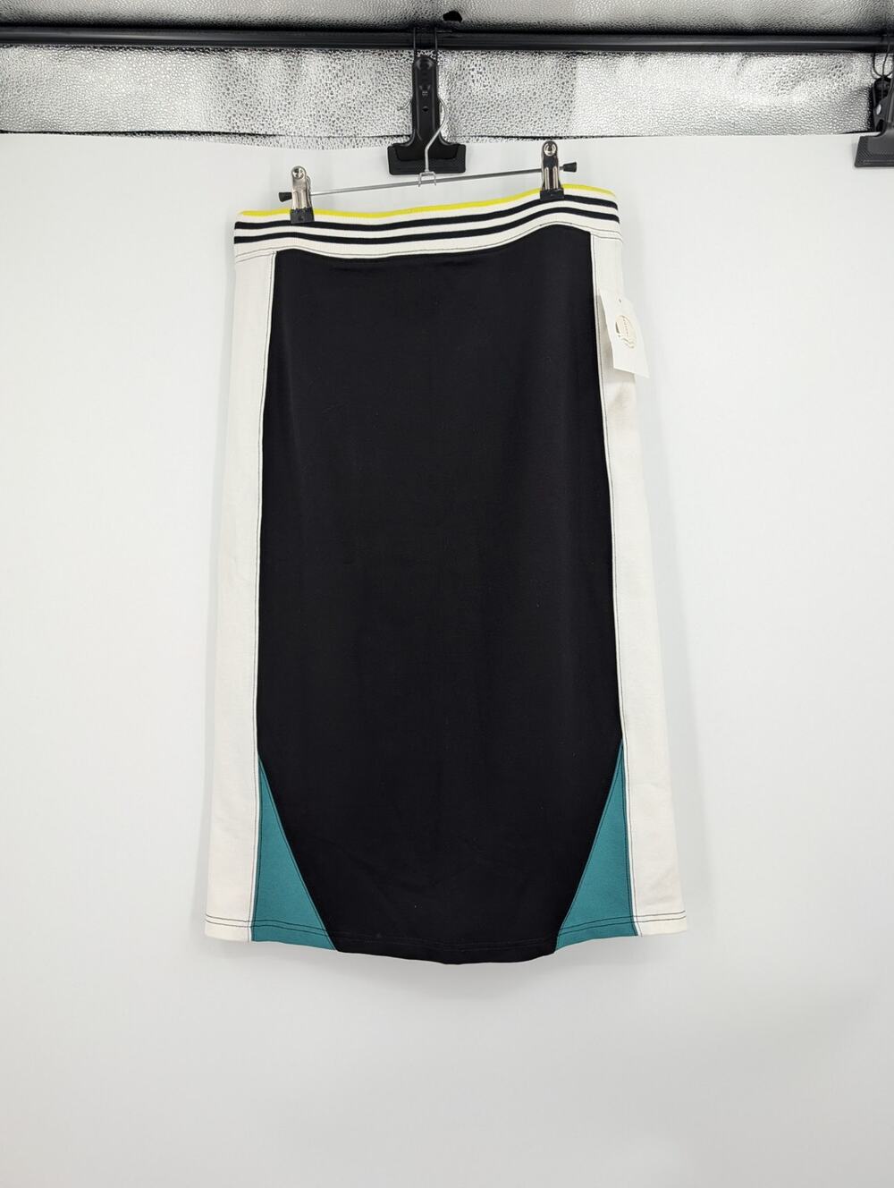 NWT Daily Practice Anthropologie Full Court Slim Midi Skirt Comfort Casual Cozy